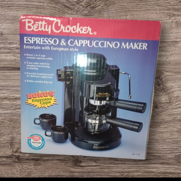 Betty Crocker | Kitchen | Betty Crocker Espresso And Cappuccino Maker Nib  Bc 724 | Poshmark